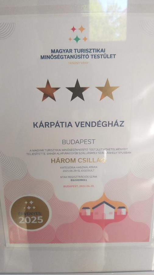 Karpatia Vendeghaz 1201 Budapeszt Zewnętrze zdjęcie